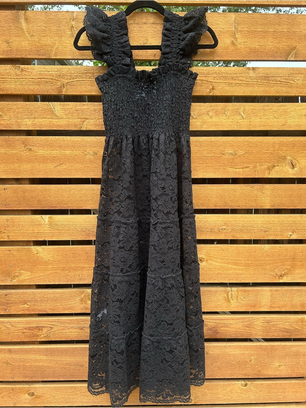 Hill House XS Black Lace Ellie Nap Dress